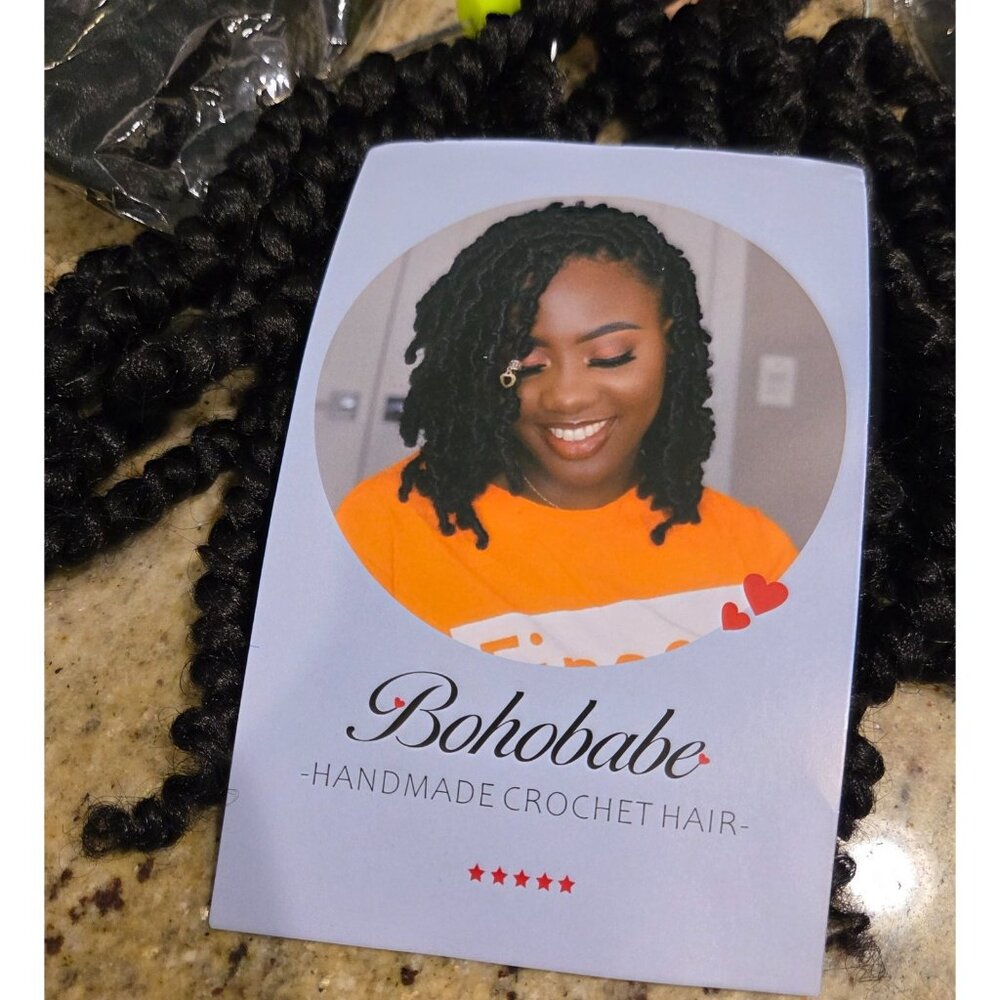 Bohobabe Crochet Handmade Hair 8 Pack Twist